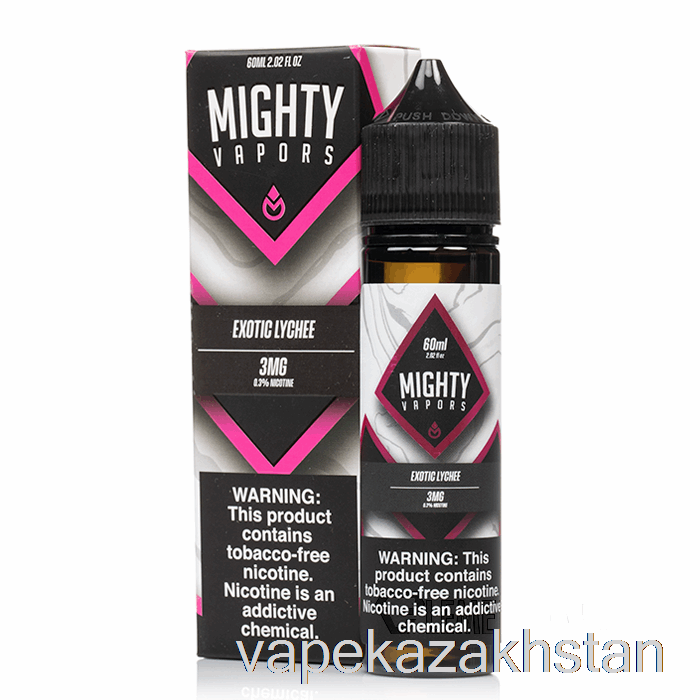Vape Disposable Exotic Lychee - Mighty Vapors - 60mL 0mg